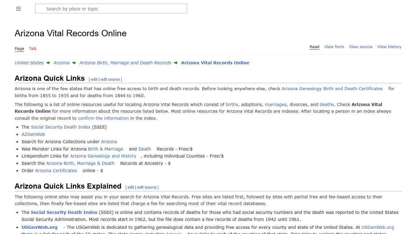Arizona Vital Records Online • FamilySearch